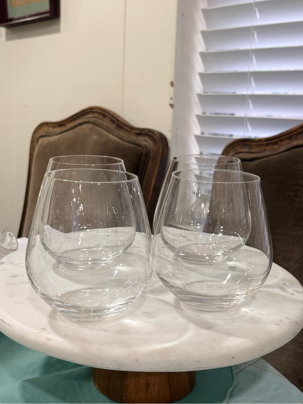 Lenox Clear Stemless Wine Glasses - Set of 4